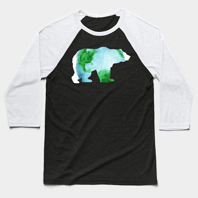 Earth Mama Bear Our Planet Protector Cool Gift For Nature Lovers Baseball T-Shirt by klimentina